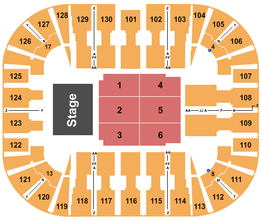 EagleBank Arena Carlos Vives Seating Chart